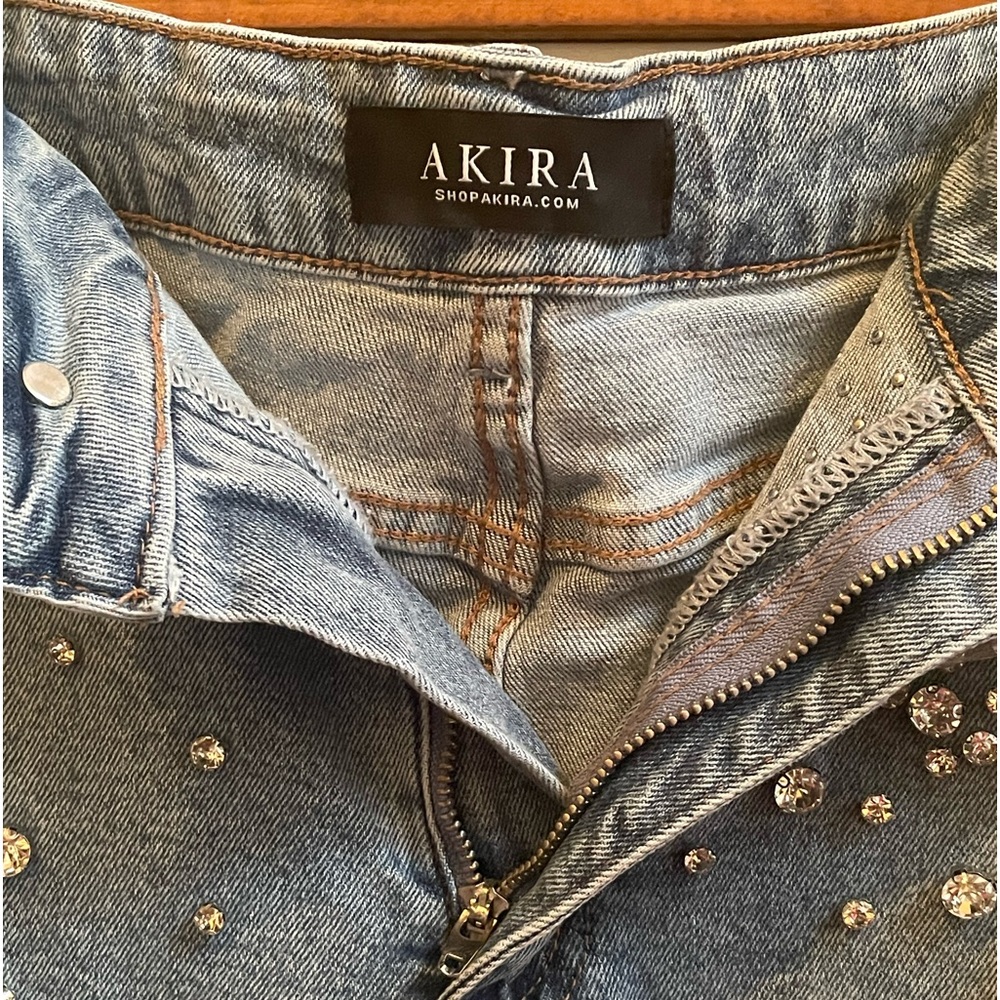 Akira Rilee Embellished Straight Fit Jeans - Picture 5 of 5